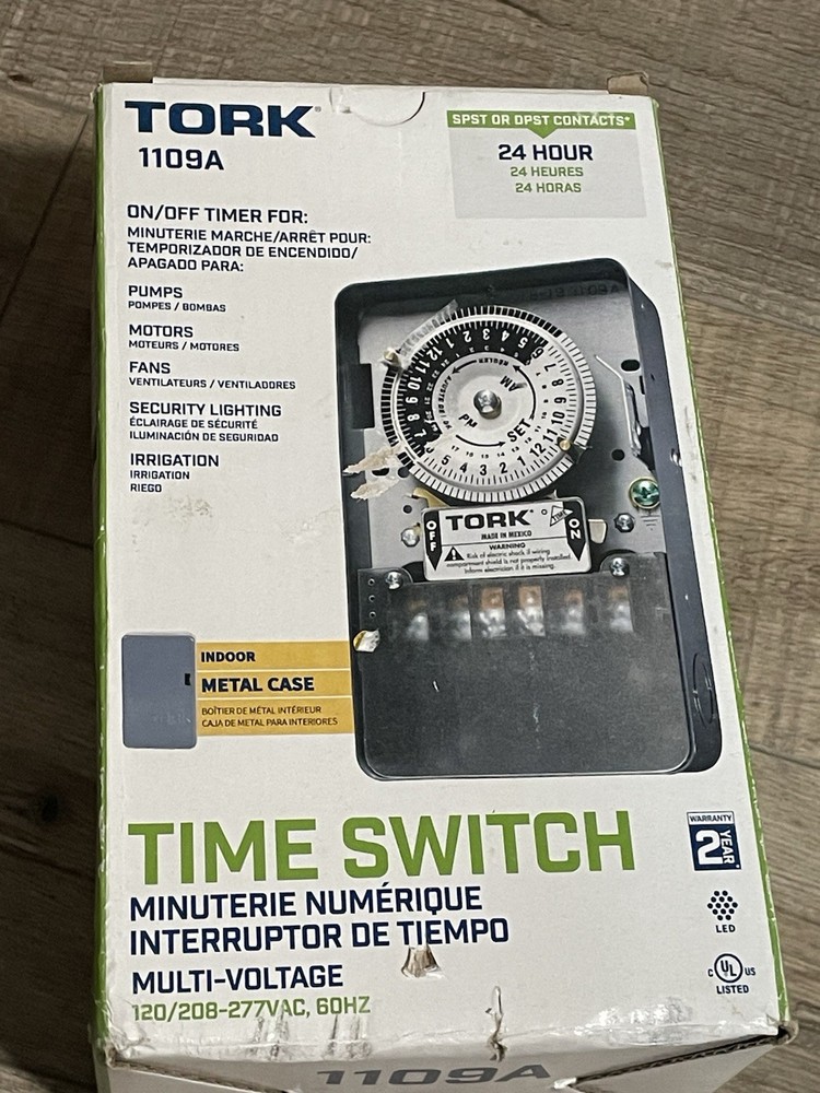 Tork 1109A 24hr Timer Time Switch Multi Voltage