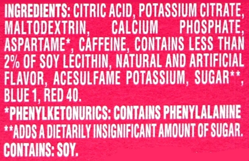 4 10-Packet Boxes Crystal Light Energy Boost Raspberry Lemonade Drink Mix