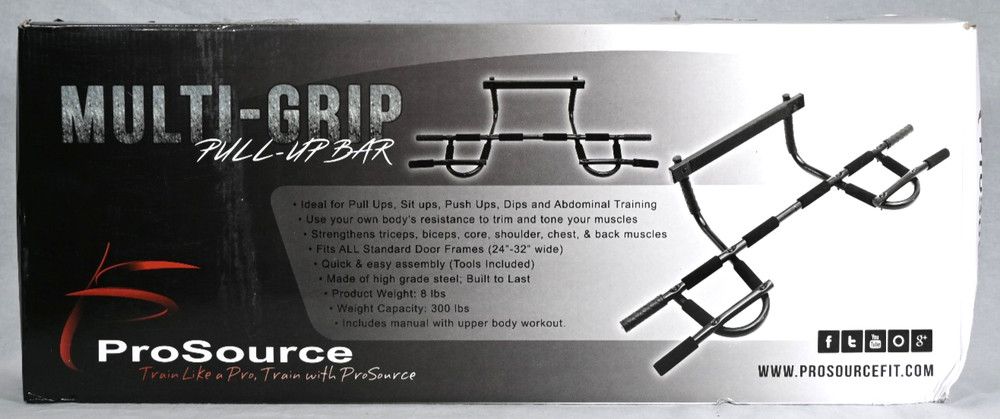 NEW Prosource Total Upper Body Conditioning Multi-Grip Pull Up Bar