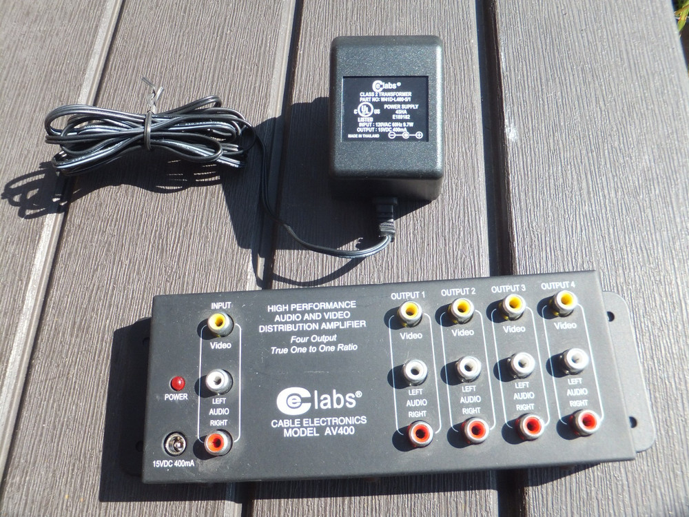 CE Labs AV400 High Performance Audio & Video Distribution Amplifier & Power Cube