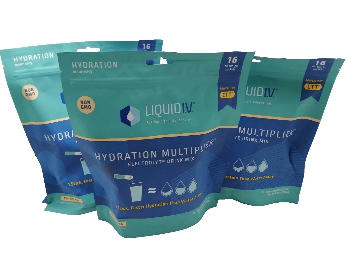 Liquid I.V. Piña Colada Hydration Multiplier 48 Sticks | Electrolytes | 08/2025
