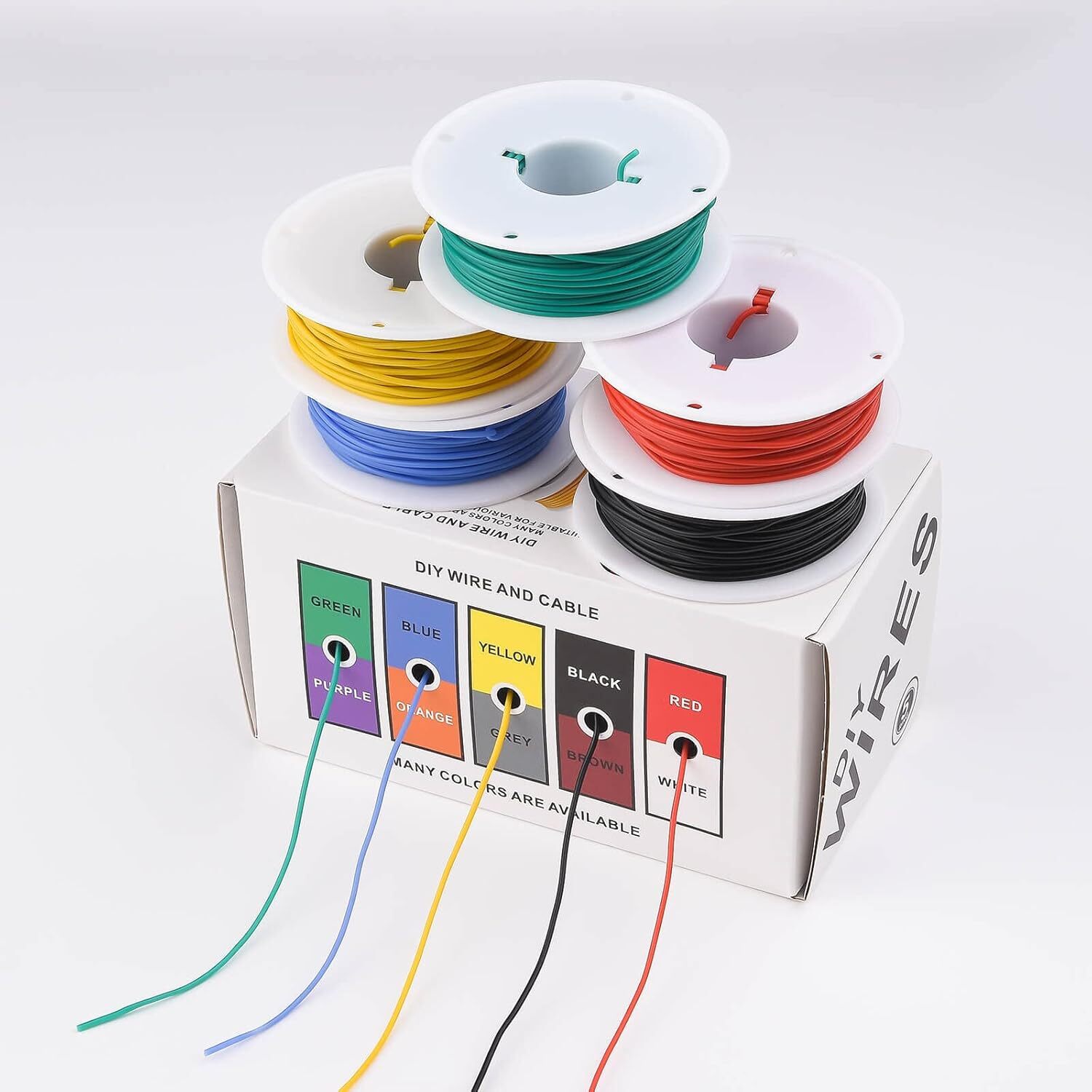 OD:0.8mm 30 AWG Stranded Electrical Wire 30 Gauge Tinned Copper Wires Flexible