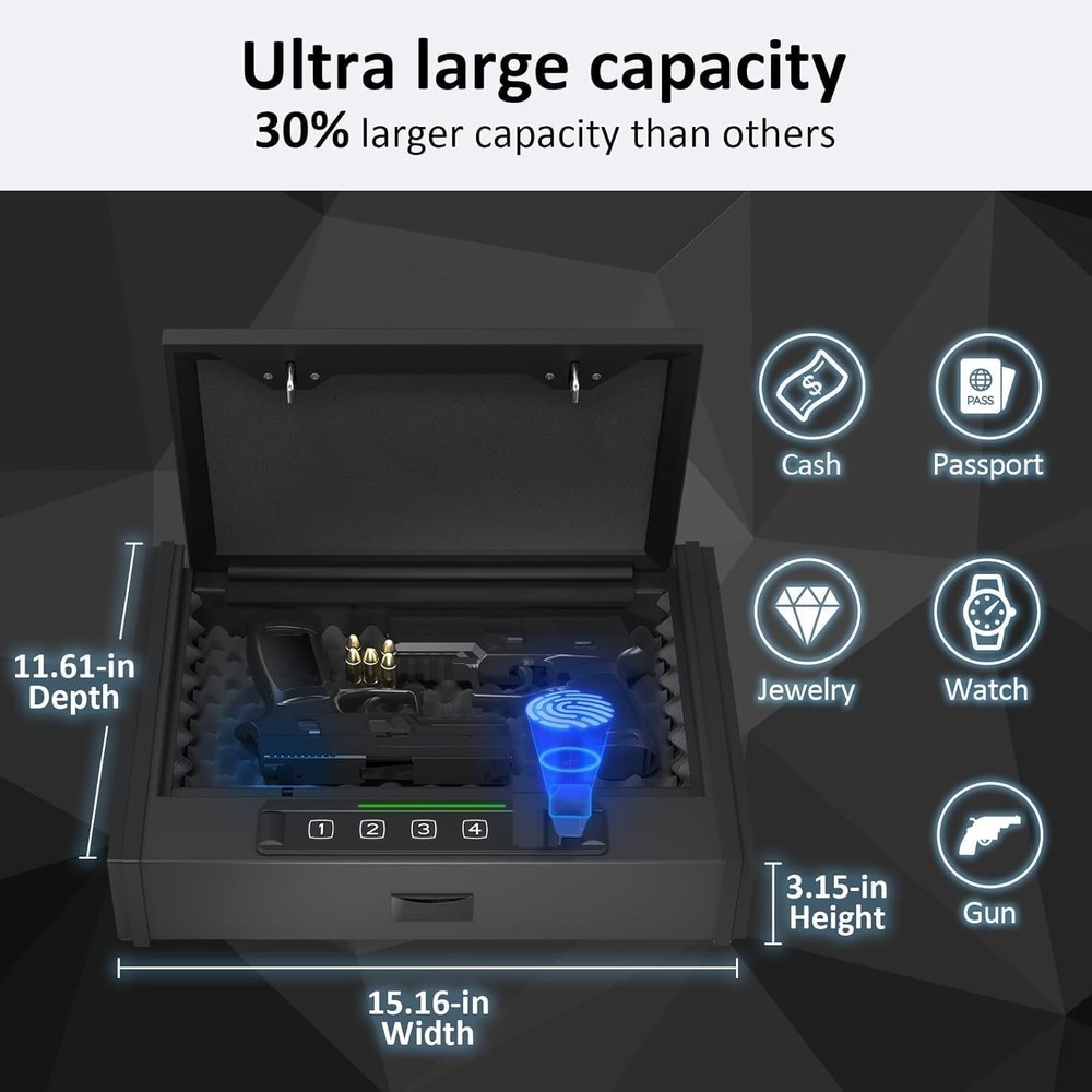 Biometric Handgun Safe: Secure Storage with Quick Access Features