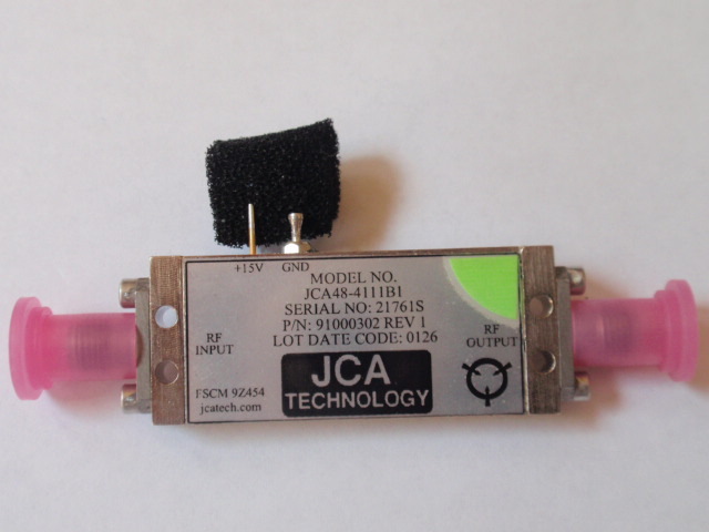NEW RF Amplifier 4-8.6GHz 34dB Gain c-band JCA48-4111B1 Test data