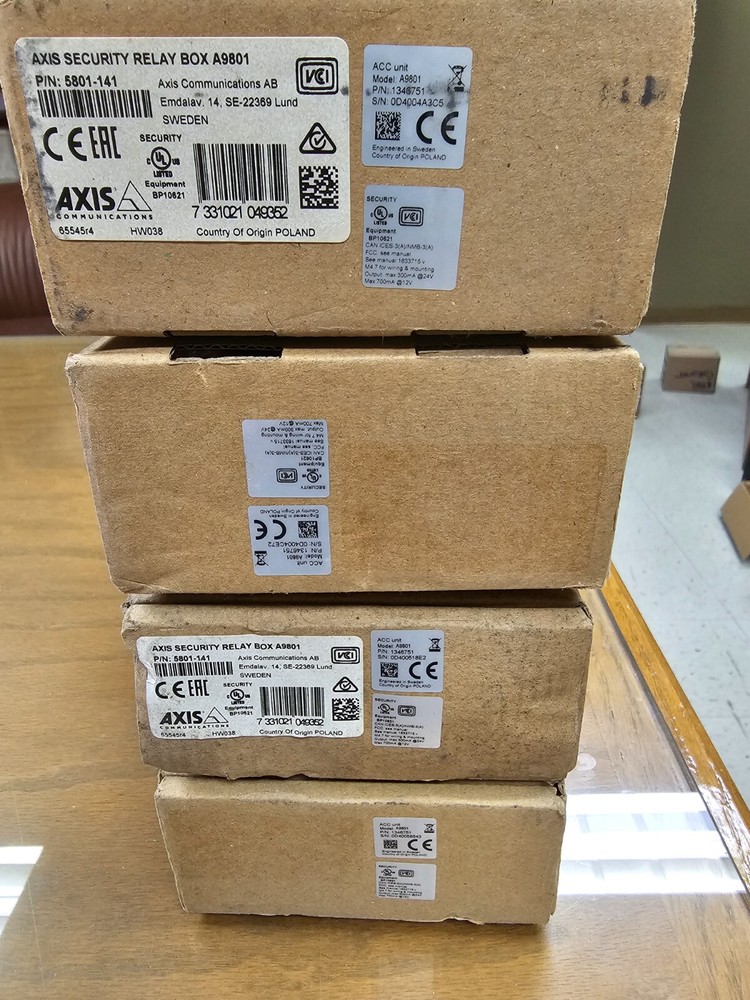AXIS SECURITY Relay Box A9801 P/N: 5801-141