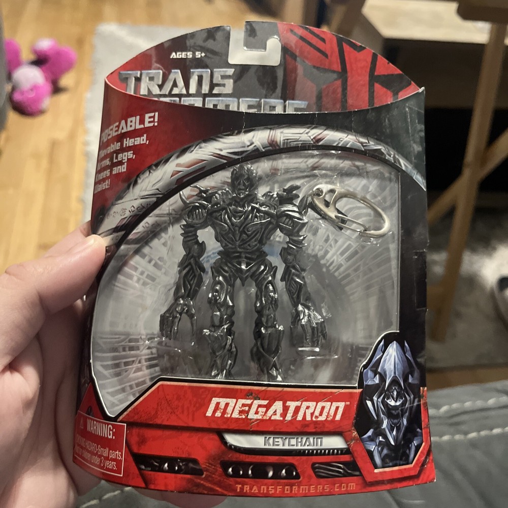 Transformers Megatron Poseable Keychain 2007 Hasbro Basic Fun