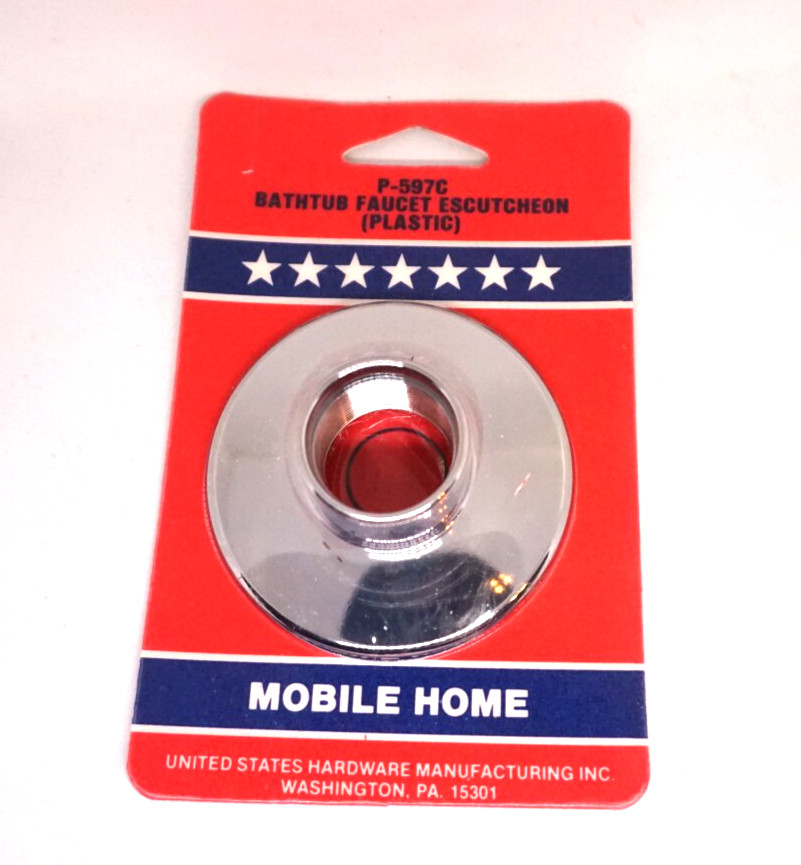 United States Hardware Mobile Home Plastic Flange (Threaded) P-597C