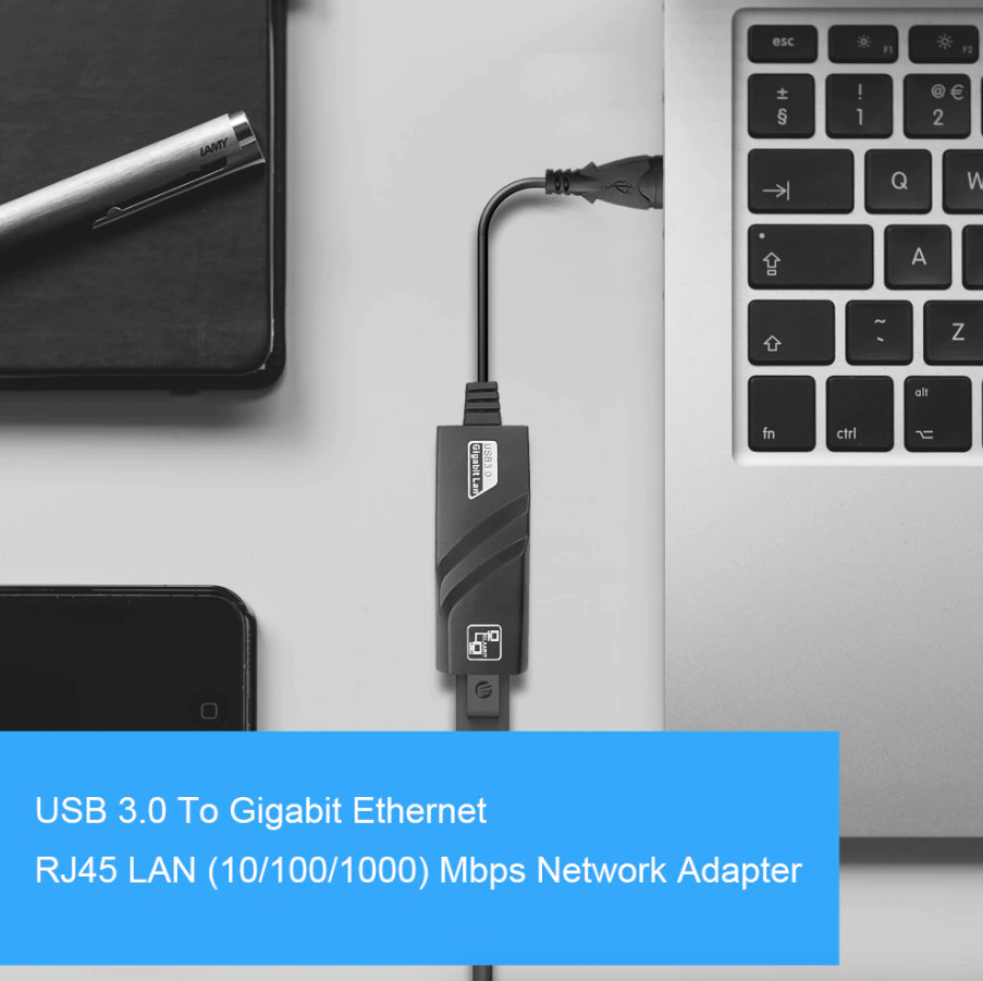 USB 3.0 Gigabit Ethernet LAN RJ45 1000Mbps Network Adapter For Windows PCMac LOT