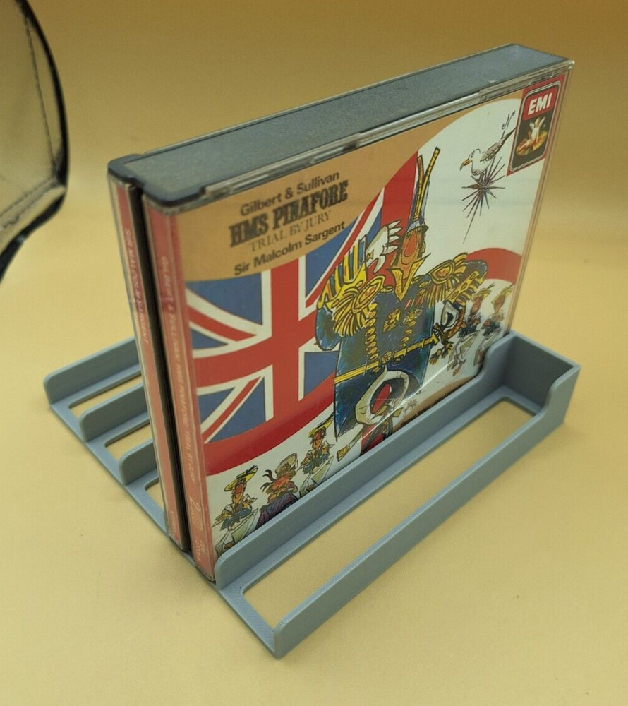 PS1 / CD Multi Disc Case Organizer Tray, 5 or 10 Slots, 3D Printed