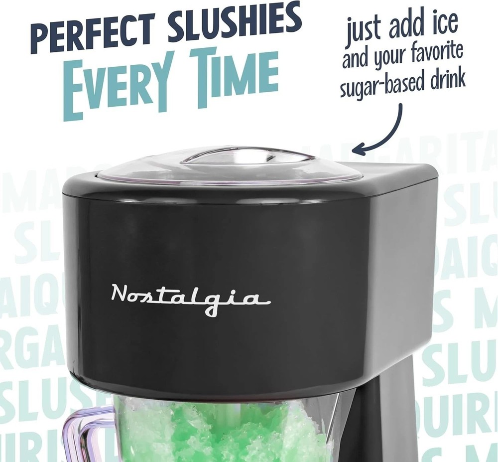 Retro 40-Ounce Slushie Machine with Automatic Mixing - Fun Drink Maker