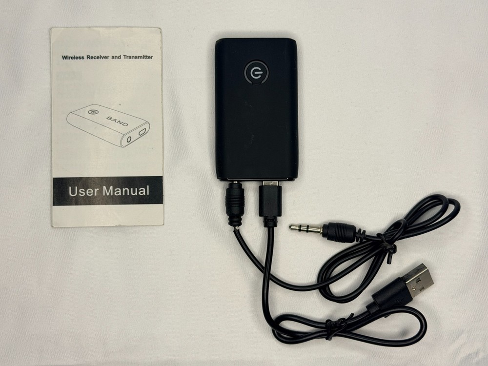 Wireless Audio Bluetooth Receiver and Transmitter For Airplanes & Other 3.5mm