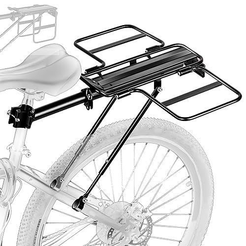 BCR07: Foldable Wide Wings Bike Cargo Rack, Quick Release, Universal, Large