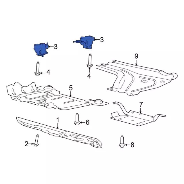 Genuine Ford Skid Plate Bracket MB3Z6G079B