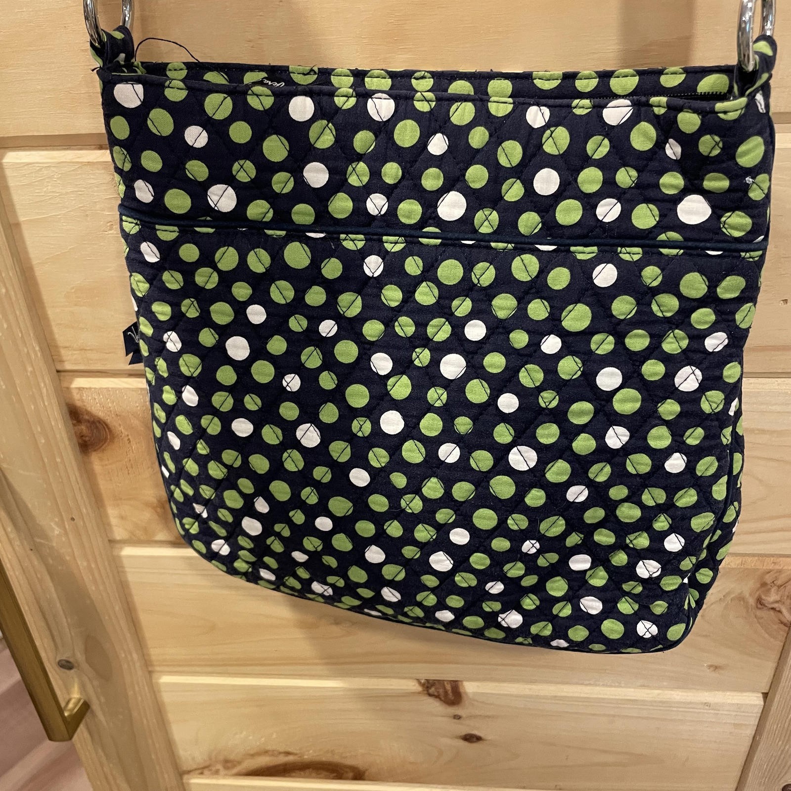 Vera Bradley Lucky Dot Quilted Triple Zip Hipster Crossbody