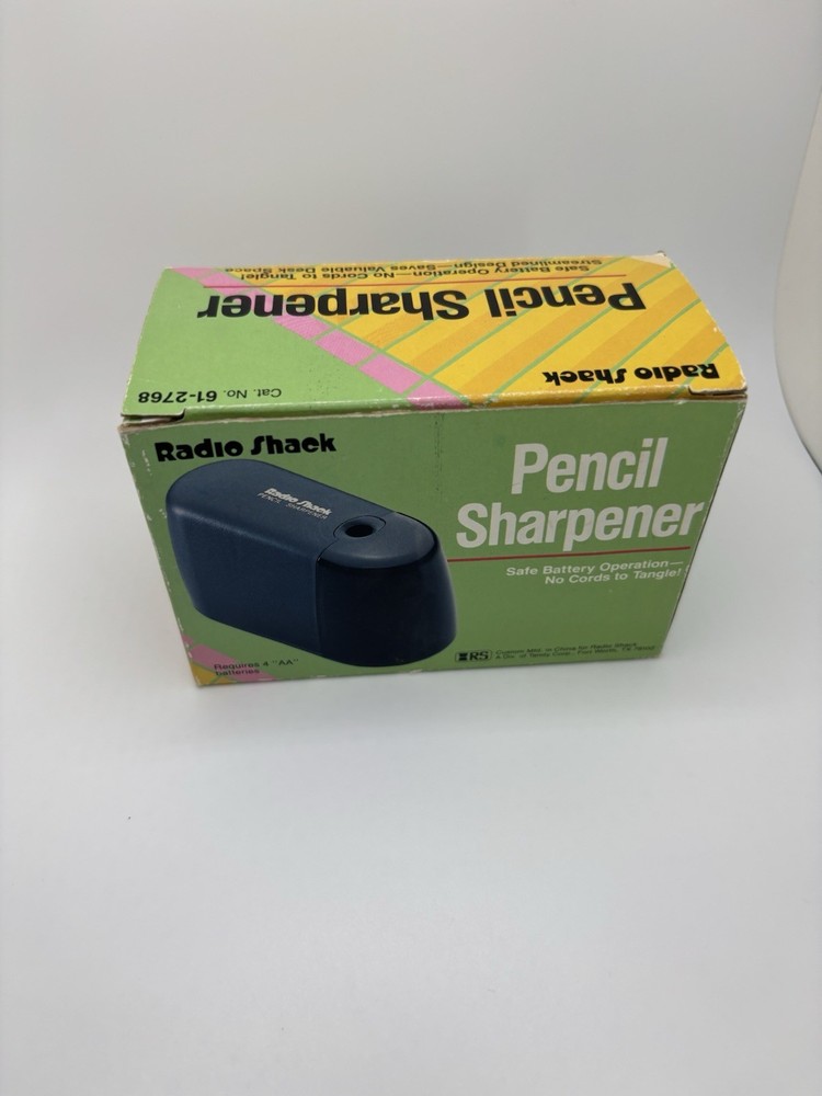 RadioShack Battery Operated Pencil Sharpener Vintage