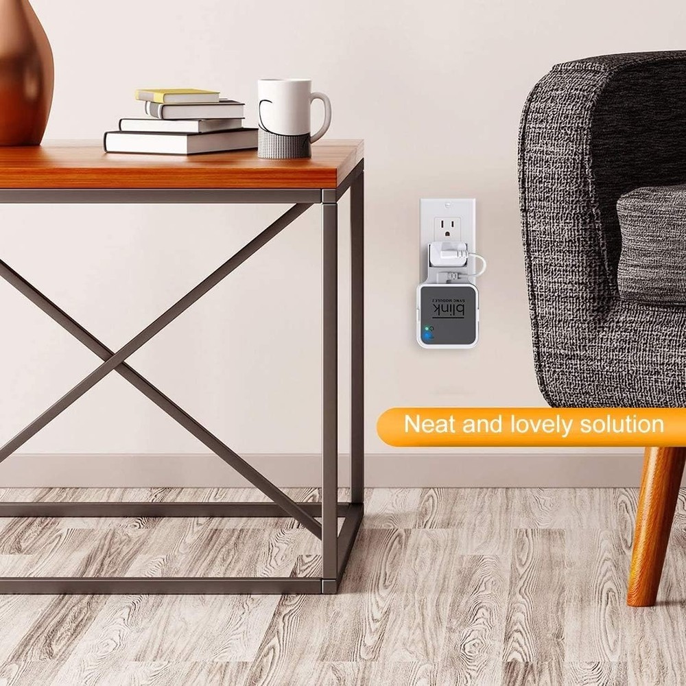 Compact Outlet Wall Mount for Blink Sync Module 2 - Easy, Tool-Free Installation
