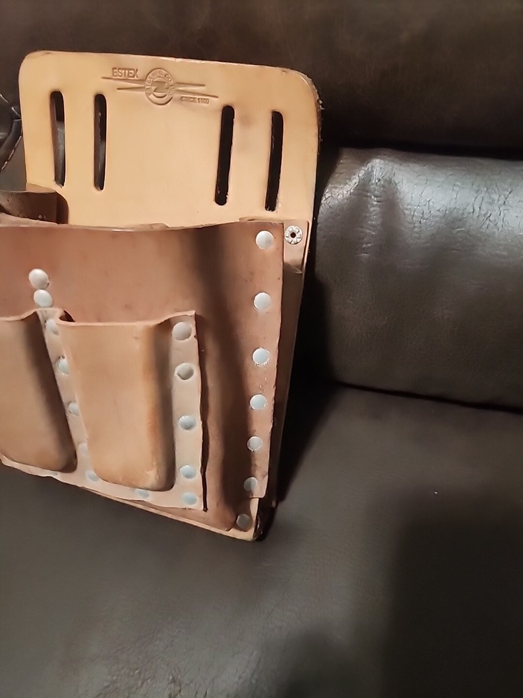 Estex, Electrician leather Tool Pouch, Belt loop