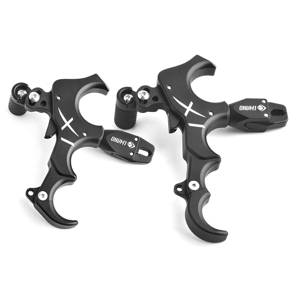 Archery Release Aids 3 4 Finger Thumb Trigger Caliper Compound Bow Hunting Shoot