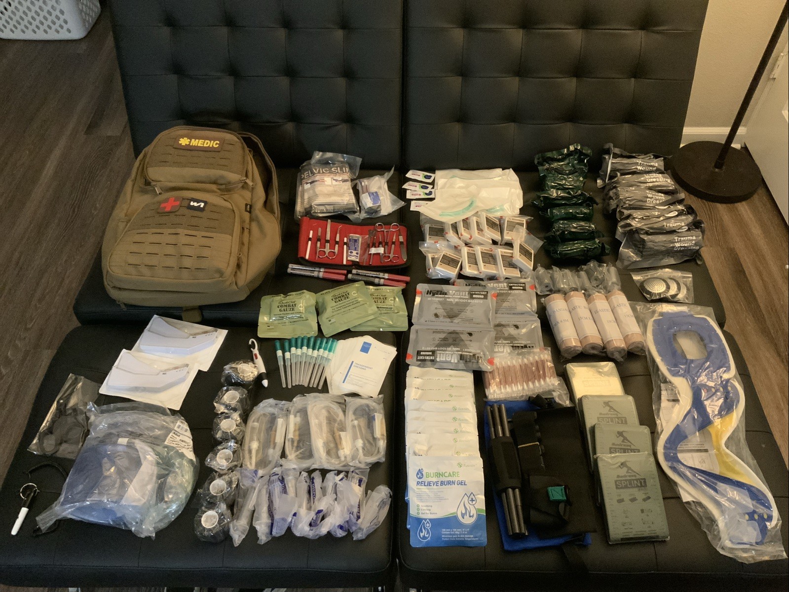 W1 Combat Medic Aid Bag (Stocked And Unexpired)- 322 Pieces