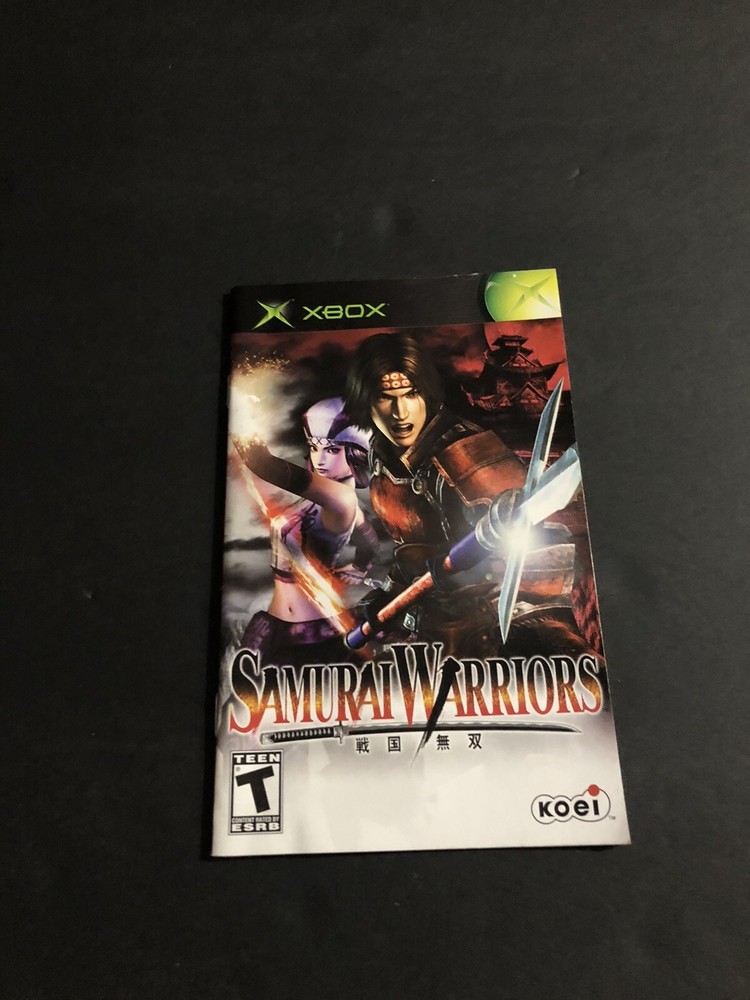 Samurai warriors Xbox Manual Only
