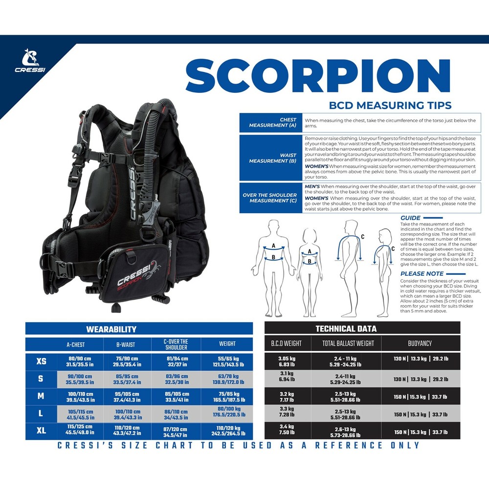 Cressi Scorpion Scuba Diving BCD
