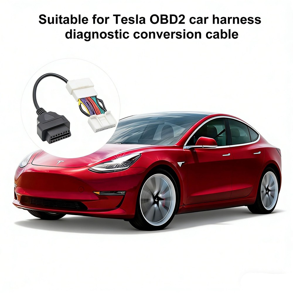 OBD2 Diagnostic Connector Harness Plug Cable for Tesla Model 3 Model Y Adapter