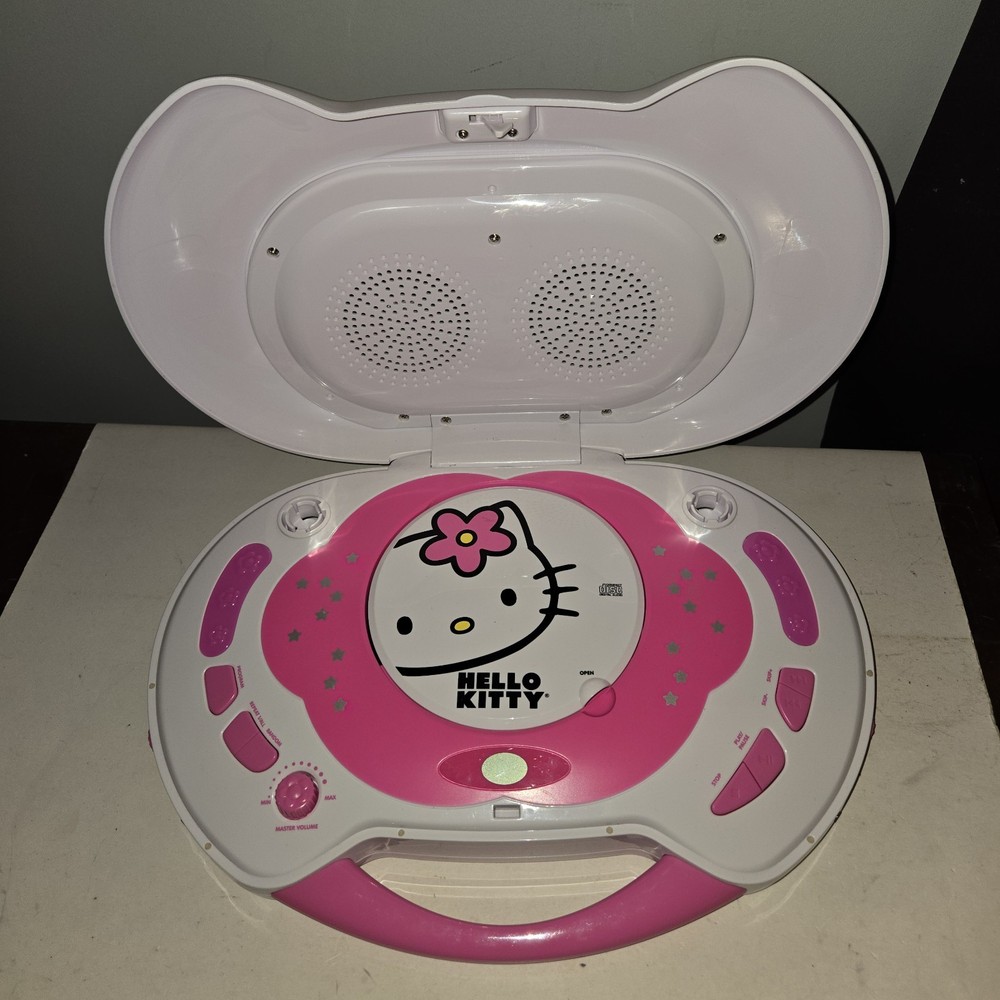 Hello Kitty KT2003B Karaoke System CD Player with 1 Microphone - Tested Working