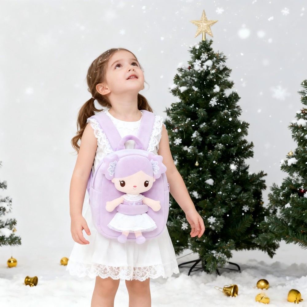 Backpack Backpack with Candy Purple Doll 9"