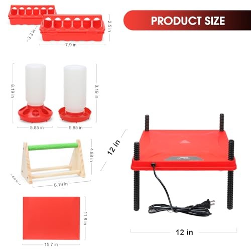 Chick Brooder Box,Chick Starter Kit with Chicken Brooder brooder plate L