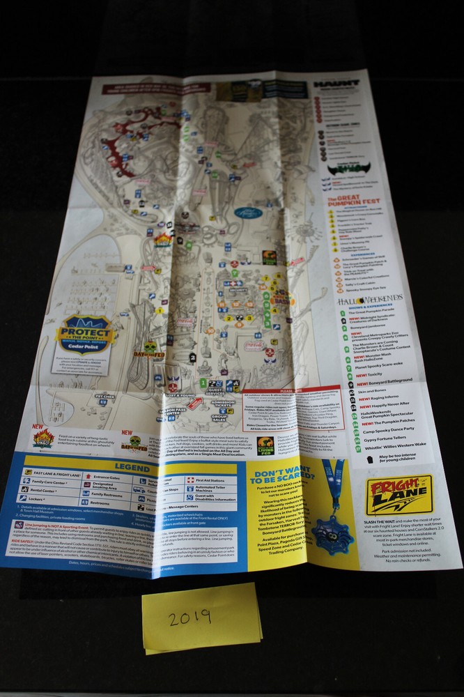 Cedar Point Park Map/Brochure