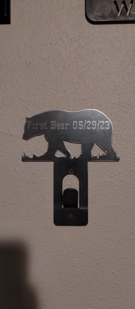 Custom laser Bear Skull Hanger