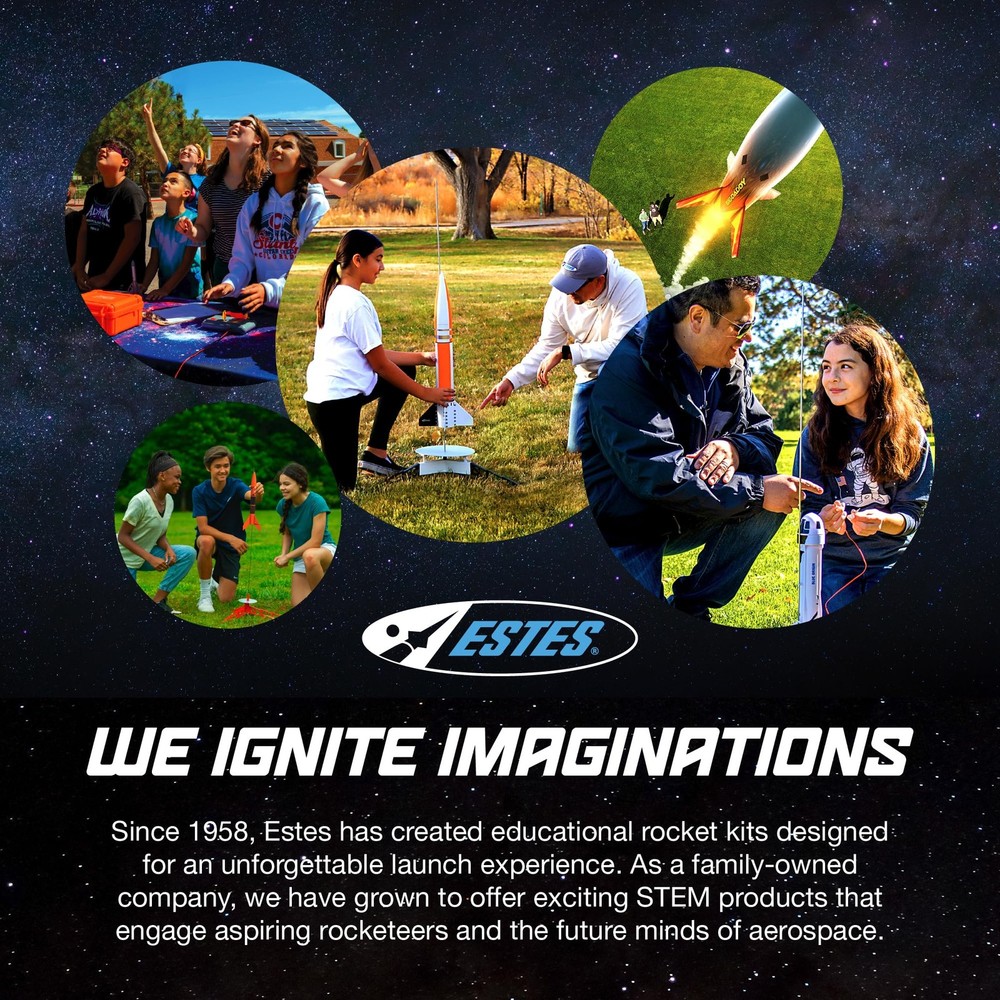 Estes 1225 Alpha Rocket-Building Kit, Intermediate Flying-Rocket-Model Kit