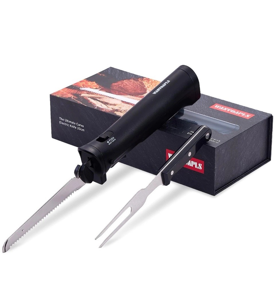 Cordless Electric Knife Rechargeable Bread Slicer with Safety Lock & Ergonomi...