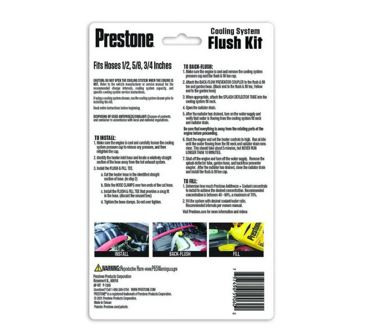 Prestone Automotive Flush 'N Fill Kit