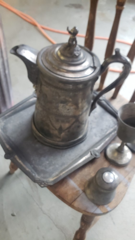 Rare 1860s Reed & Barton Stimpson Patent Ice Water Set