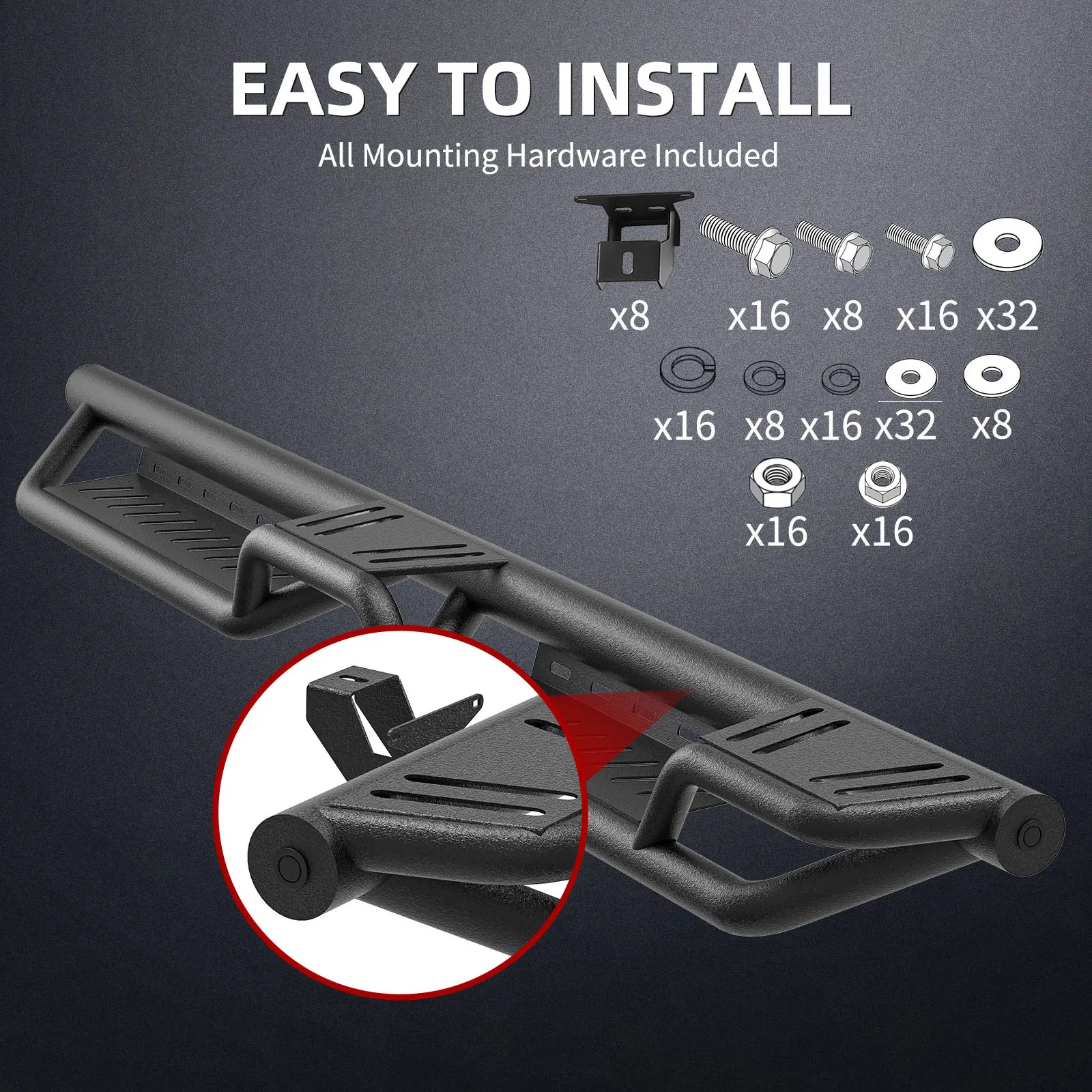 YITAMOTOR Drop Running Boards For 2020-2026 Jeep Gladiator JT 4-Door Step Bars