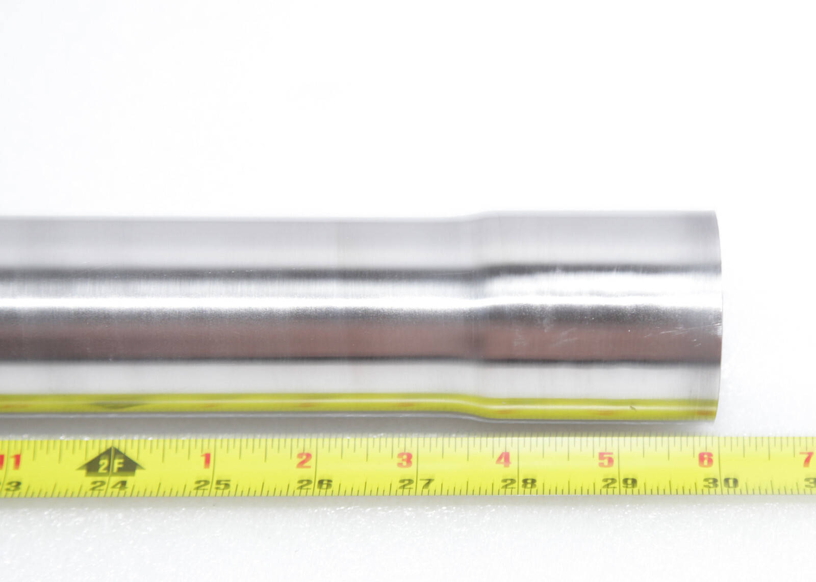 30"[76cm] Length DIY Custom SS T409 ID to OD Exhaust Straight Pipe Piping Tube