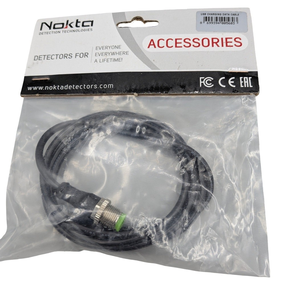Nokta Detection Technologies USB Charging Data Cable 8699394005603 Black New