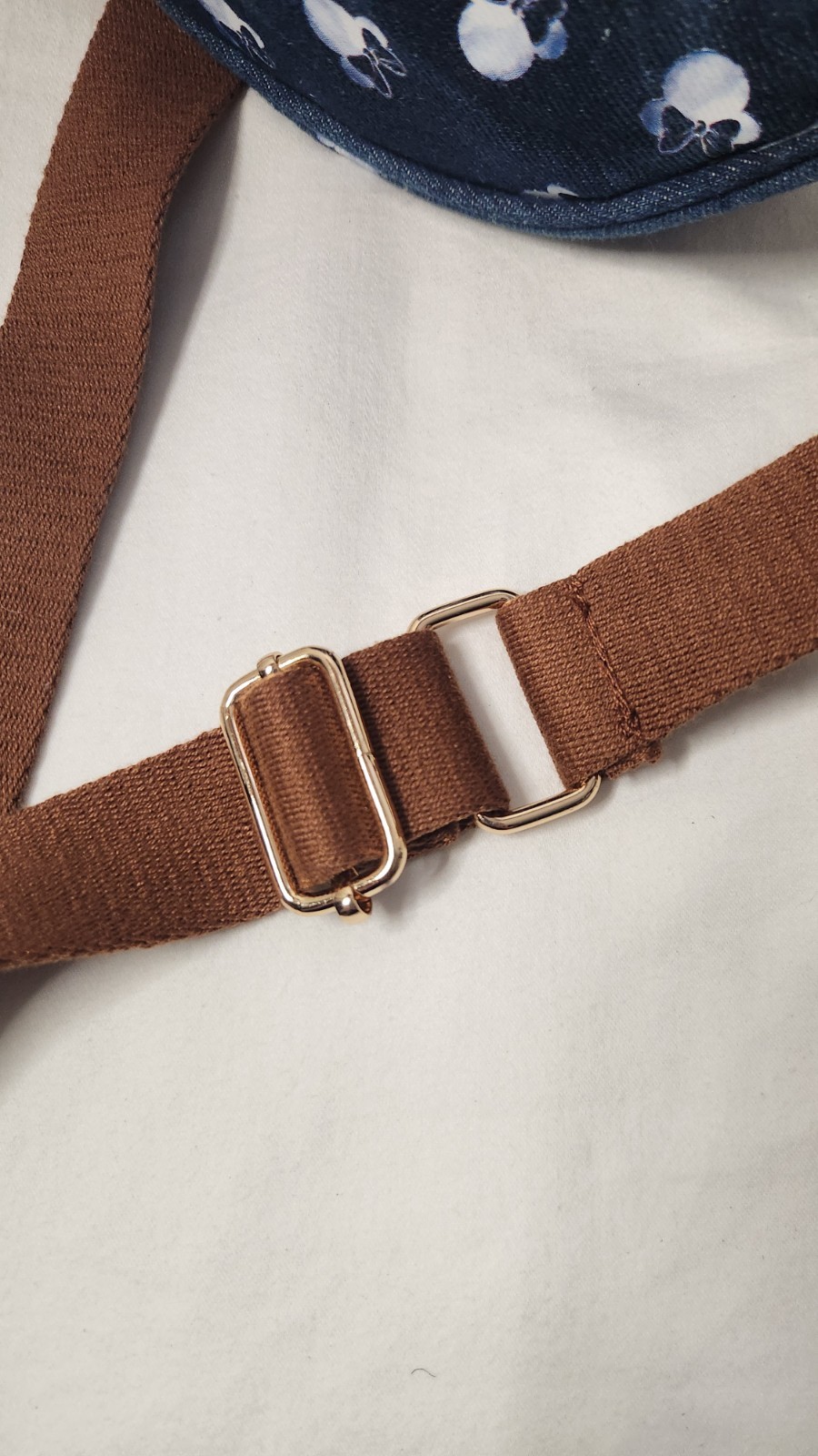 Disney Denim Minnie Mouse BioWorld Blue Crossbody Bag