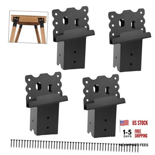Deer Stand Brackets 4pcs,Outdoor 4"x 4" Compound Angle Bracket,Multi-Use
