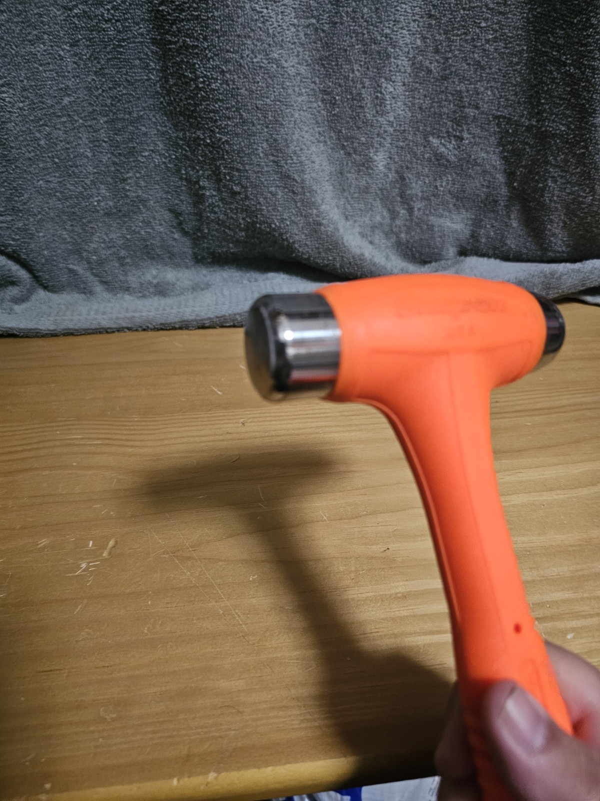 Snap On Tools Hbbd16o 16oz Dead Blow Ball Peen Hammer Orange Soft Grip