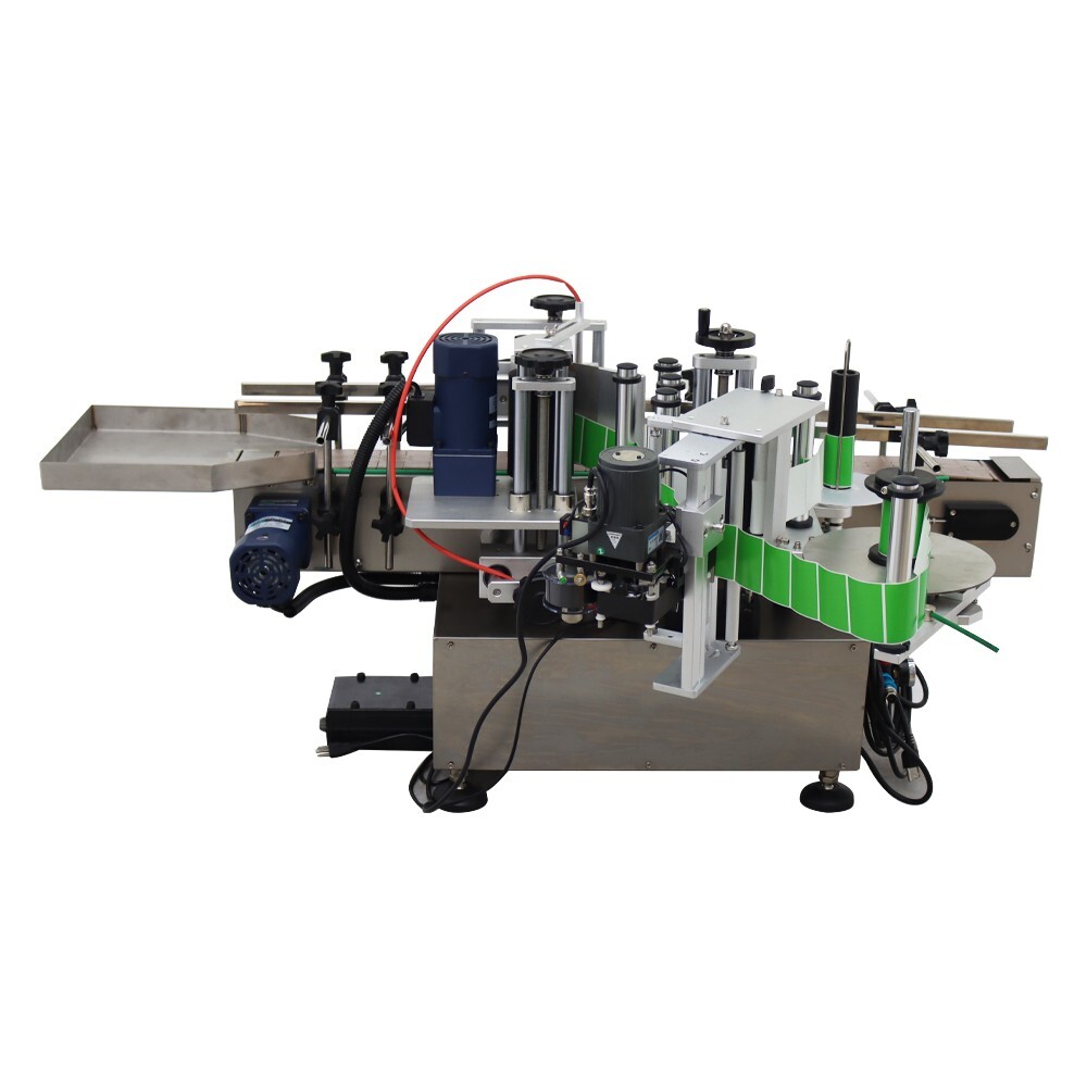 110V 0.78-4.72in Automatic Round Bottle Labeling Machine with Printer & Conveyor