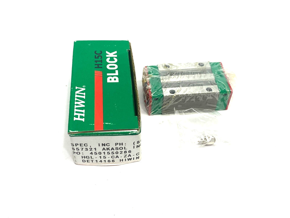 Hiwin HGL15CA ZAC Linear Guideway Block Bearing