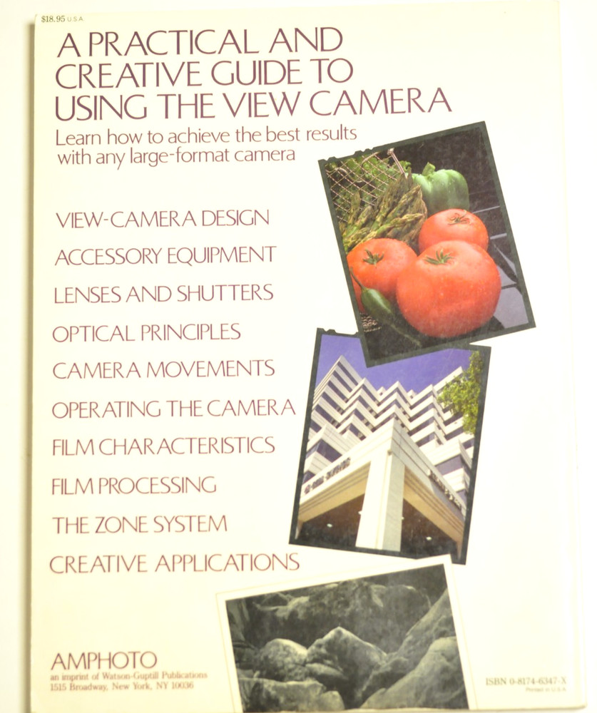 "Using the View Camera" by Steve Simmons. 144 pages.