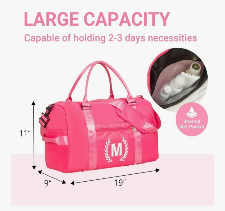 Green Duffle bag with "C"