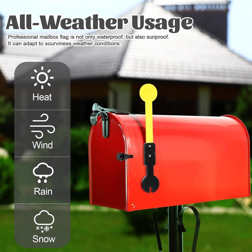 Mailbox Delivery Notification Alert Signal Flag Kits Mailboxes Accessories wi...