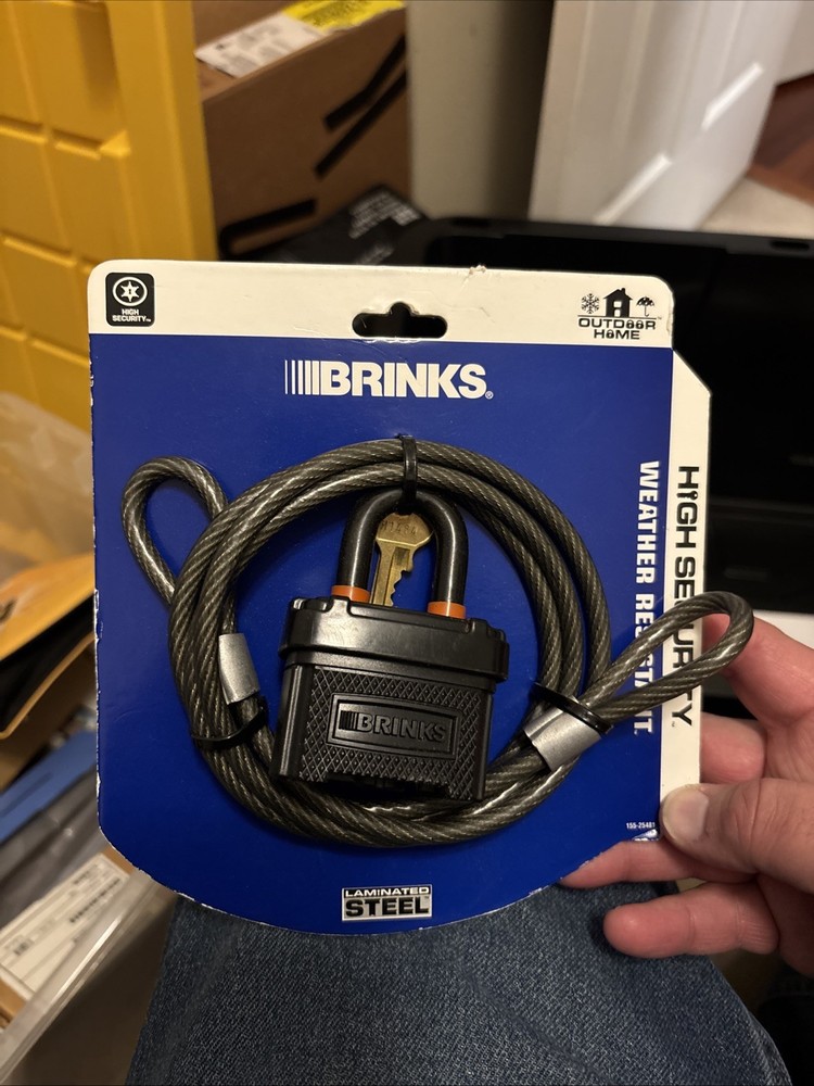 Brinks High Security Lock and Cable Set