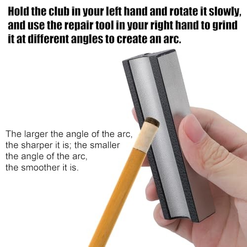 Pool Cue Tips Shaper, Pool Stick Tip Repair Tool Versatile Pool Cue Tips