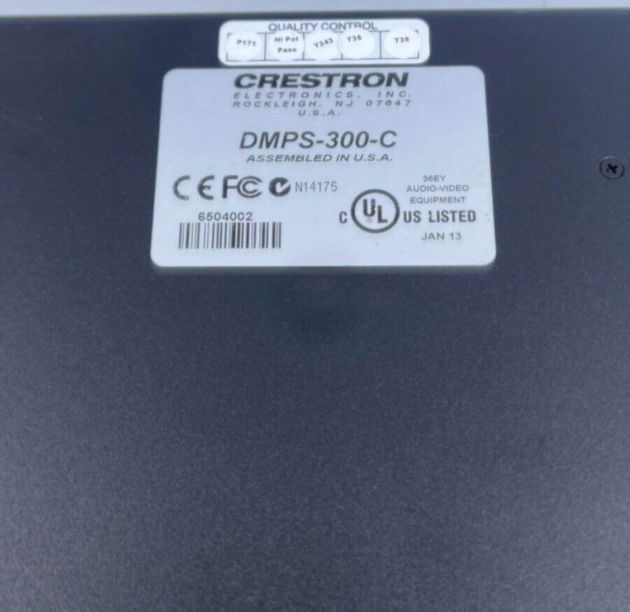CRESTRON DMPS-300C HDMI DIGITAL MEDIA PRESENTATION SYSTEM