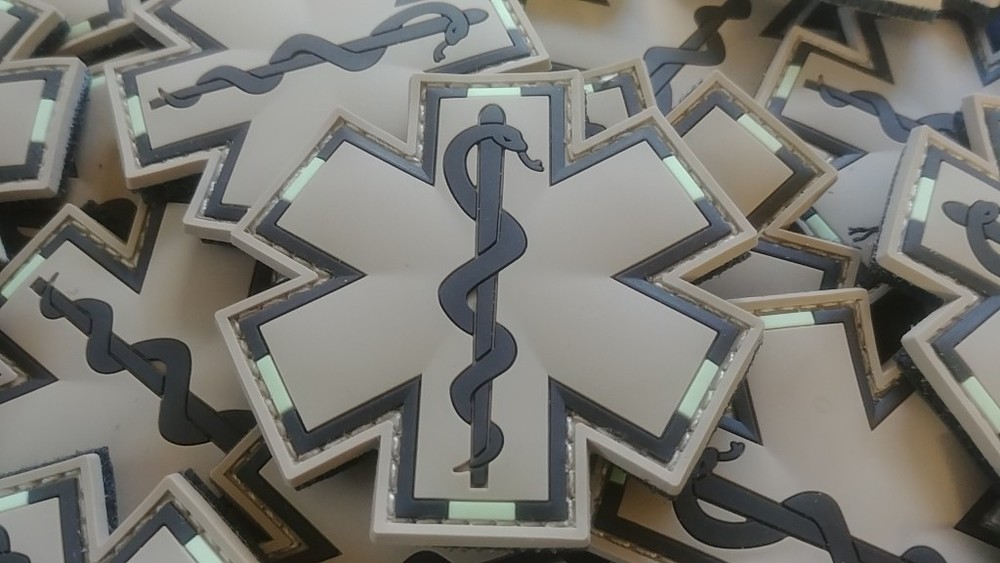 PARAMEDIC - EMT / EMS - DESERT/TAN COLOR 3D PVC PATCH
